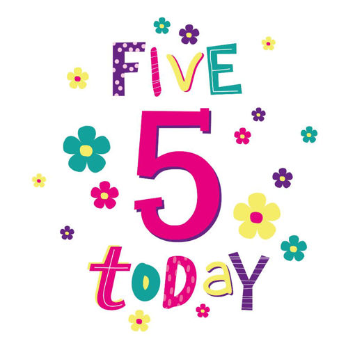 Picture of 5 TODAY BIRTHDAY CARD